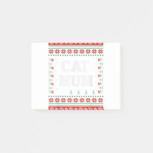 Post-it® Chat maman laide pull de Noël Amoureux de les chat