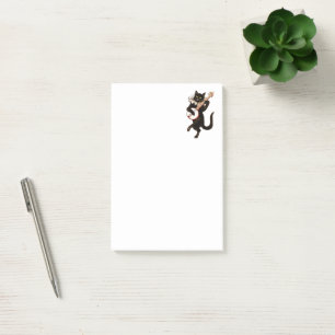 Post-it® Chat noir jouant du banjo