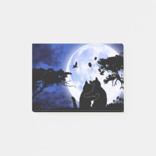 Post-it® chat pleine lune