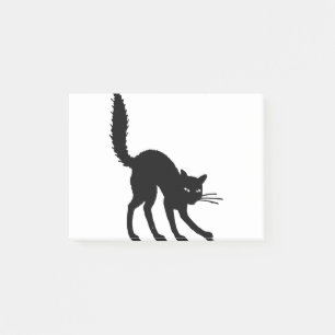 Post-it® Chat Silhouette Halloween Chat Noir Peur En Colère