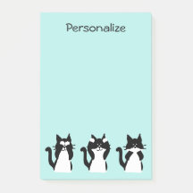 Chats Smoking | Trois Sages Minous Bleu Aqua