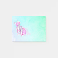 Chaussures de ballet vaches et pivoines en Aquarel