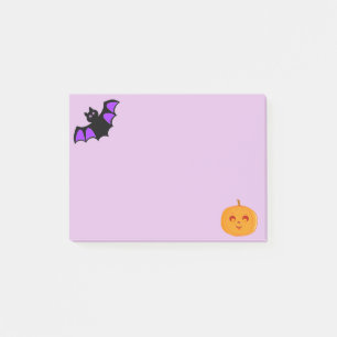Post-it® Chauve-souris d'Halloween et Citrouille
