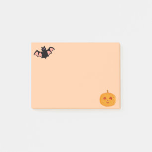 Post-it® Chauve-souris et citrouille d'Halloween