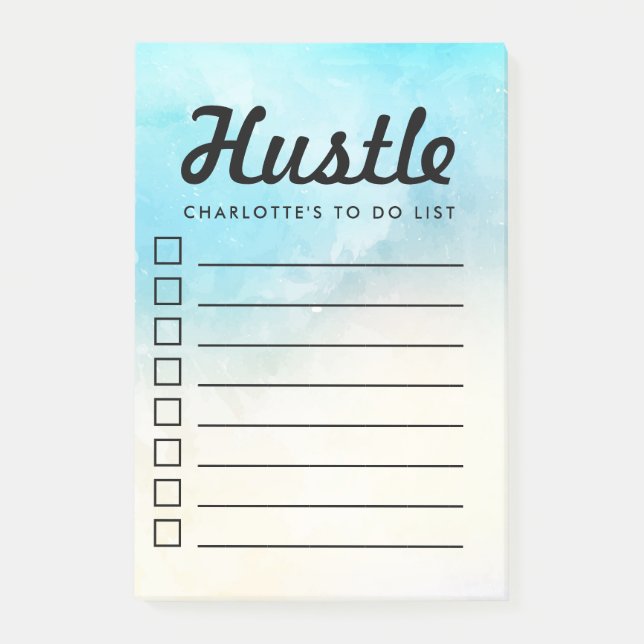 Post-it® Checkbox personnalisé pour faire l'aquarelle de (Devant)