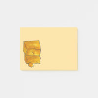 Cheddar Cheese Foin Post It Notes