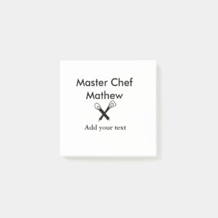 Post-it® Chef cuisinier cuisinier cuisinier ajouter nom de