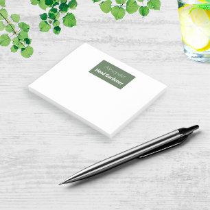 Post-it® Chef Gardener Personnalisé Nouveauté Jardin Thème