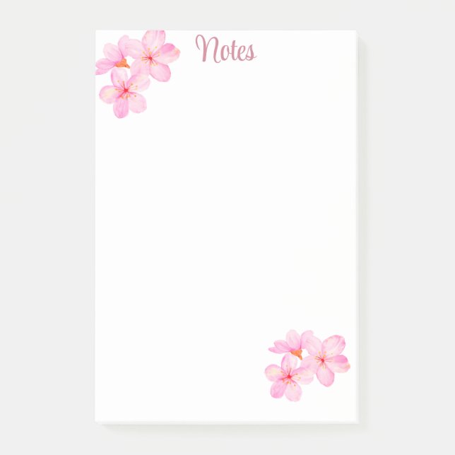 Post-it® Cherry Blossom Plutôt Rose Personnalisé (Devant)