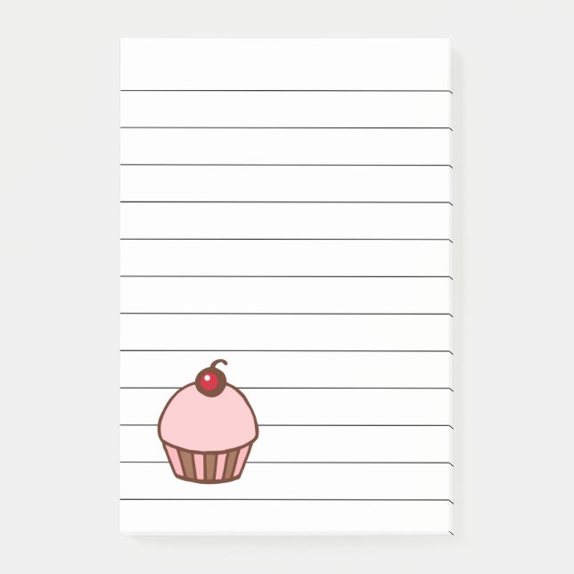 Post-it® Cherry Cupcake Kitchen Post It Notes Cadeau (Devant)