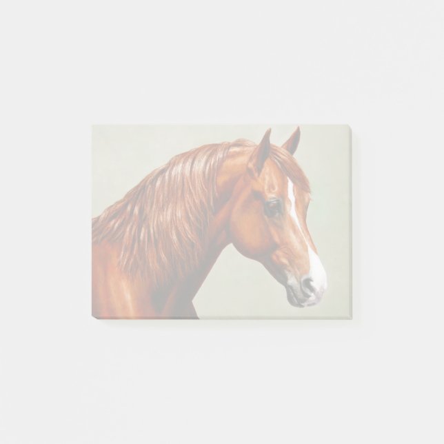 Post-it® Cheval de châtaignes Morgan (Devant)