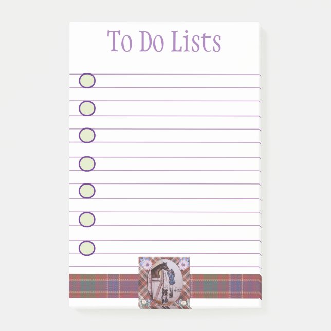 Post-it® cheval de race bébé mare (Devant)