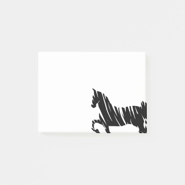 Post-it® Cheval de Saddlebred (Devant)