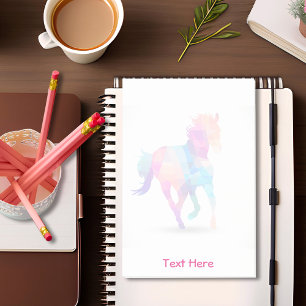 Post-it® Cheval Lo Poly Arc-en-ciel géométrique