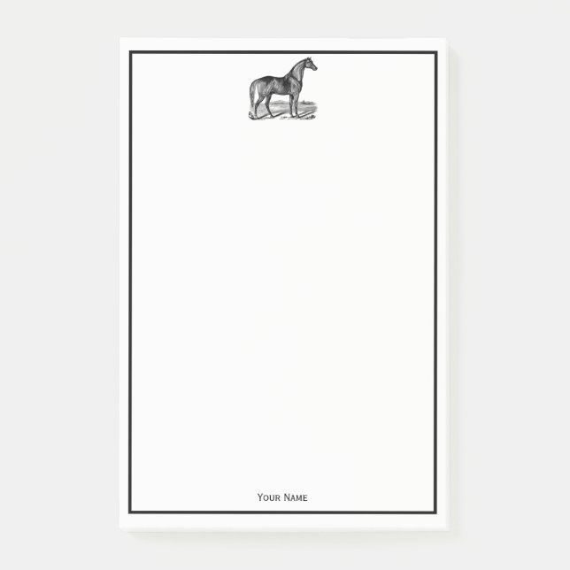 Post-it® Cheval vintage debout (Devant)