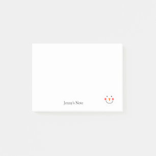 Post-it® Cheveux Snowman Nom personnalisé Vacances d'hiver