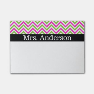 Post-it® Chevron coloré - personnalisez