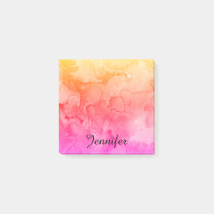 Post-it® Chic à la mode personnalisé d'aquarelle