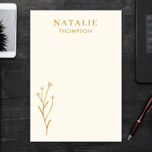 Post-it® Chic Boho tendance Mustard personnalisé Jaune Cust