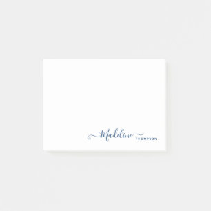 Post-it® Chic élégant moderne Script de fille bleu marine