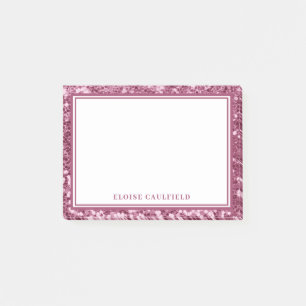 Post-it® Chic Girly rose Parties scintillant Bridesmaid Nom