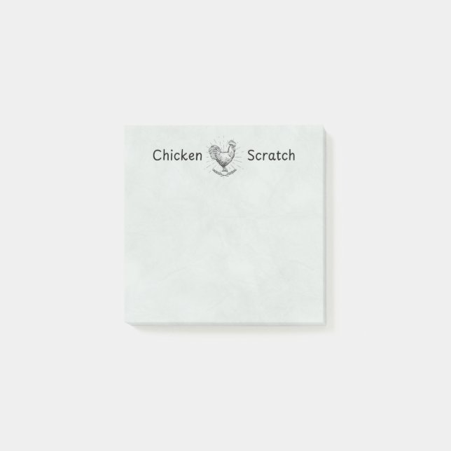 Post-it® Chicken Scratch Post-It Notes | Chicken Lady (Devant)