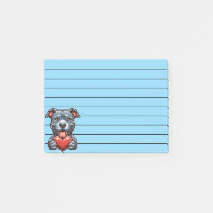 Post-it® Chien adorable Embrasser le coeur avec une express
