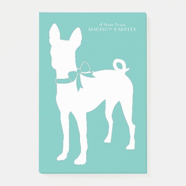 Post-it® Chien Basenji Chien Chien Puppy (Devant)