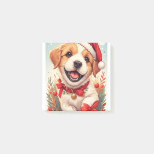Post-it® Chien blanc marron adorable