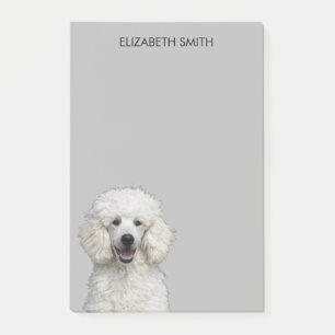 Post-it® Chien de caniche blanc