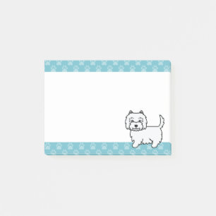 Post-it® Chien de dessin animé West Highland White Terrier