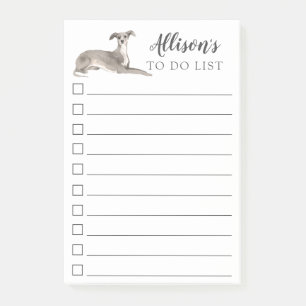 Post-it® Chien de lévrier italien personnalisé pour faire