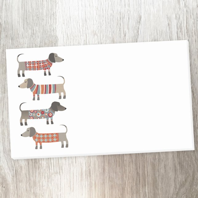 Post-it® Chien de saucisse Dachshund (Dachshund Sausage Wiener Dog fun post-it notes)