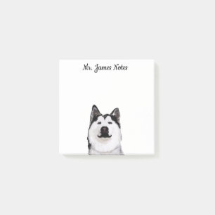Post-it® Chien enroué heureux, note de post-it nommée