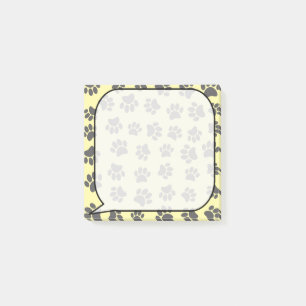 Post-it® Chien Paw Traces Voix Bubble