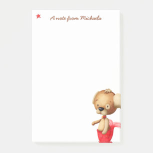 Post-it® Chien unique avec queue de sirène personnalisée