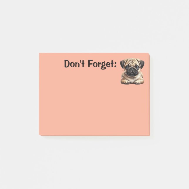 Post-it® Chiot Carlin (Devant)