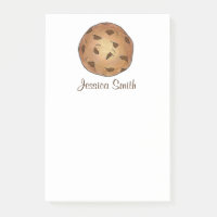 Chip de chocolat personnalisé Cookie Post It Notes
