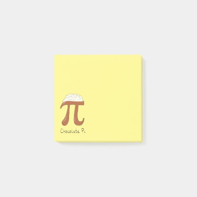 Post-it® Chocolat Pi Cute Math Pi Notes Jour (Devant)