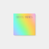 "Choisir la gentillesse" Dégradé arc-en-ciel