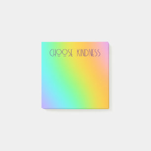Post-it® "Choisir la gentillesse" Dégradé arc-en-ciel