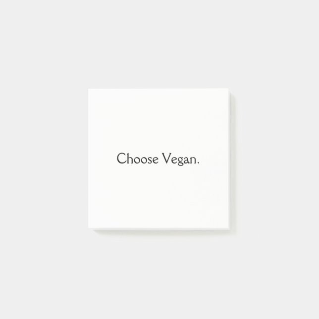 Post-it® Choisissez le végétalien : Style minimal (Devant)