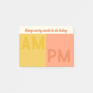 Post-it® Choses à faire aujourd'hui AM / PM