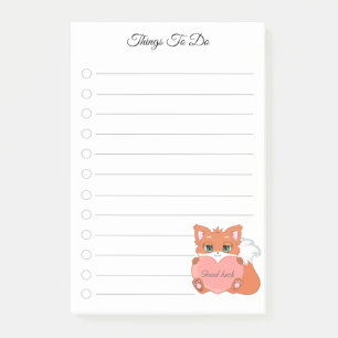 Post-it® Choses à Faire & Renard Mignon