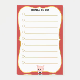 Post-it® Choses de cochons mignons à faire lignées
