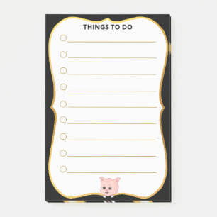 Post-it® Choses de cochons mignons à faire lignées