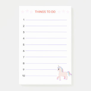 Post-it® Choses de licorne à faire