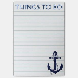 Post-it® Choses nautiques d'Ancre pour faire des notes de
