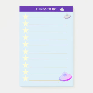 Post-it® Choses personnalisées à faire avec des étoiles et 