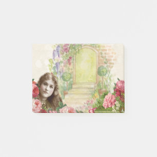 Post-it® Chou victorien Rose femme Floral